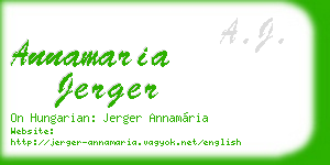 annamaria jerger business card